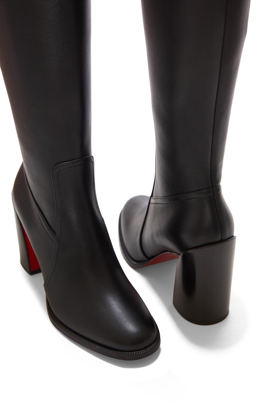 Iranina 85 leather boots in black