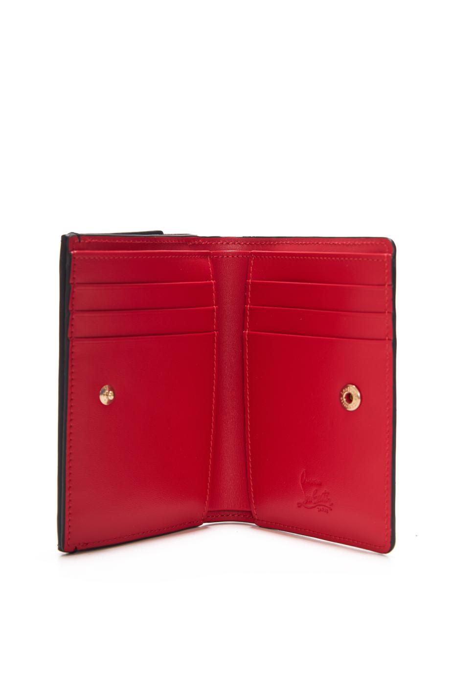 Bettina patent leather wallet on chain in empire