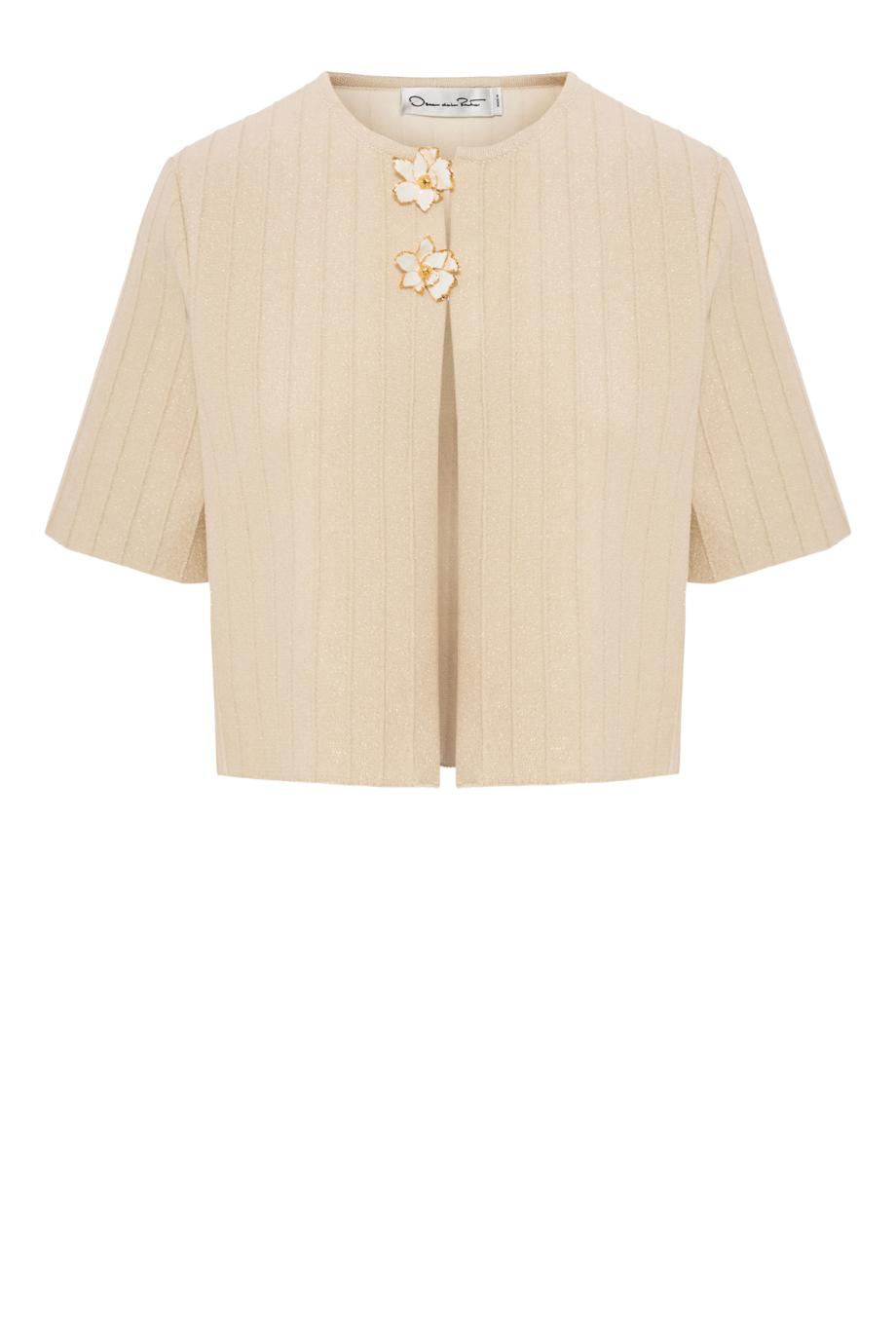 Cropped cardigan in ivory