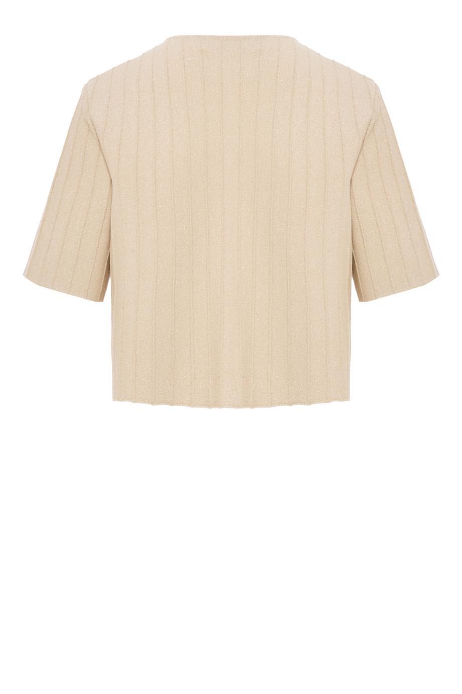 Cropped cardigan in ivory