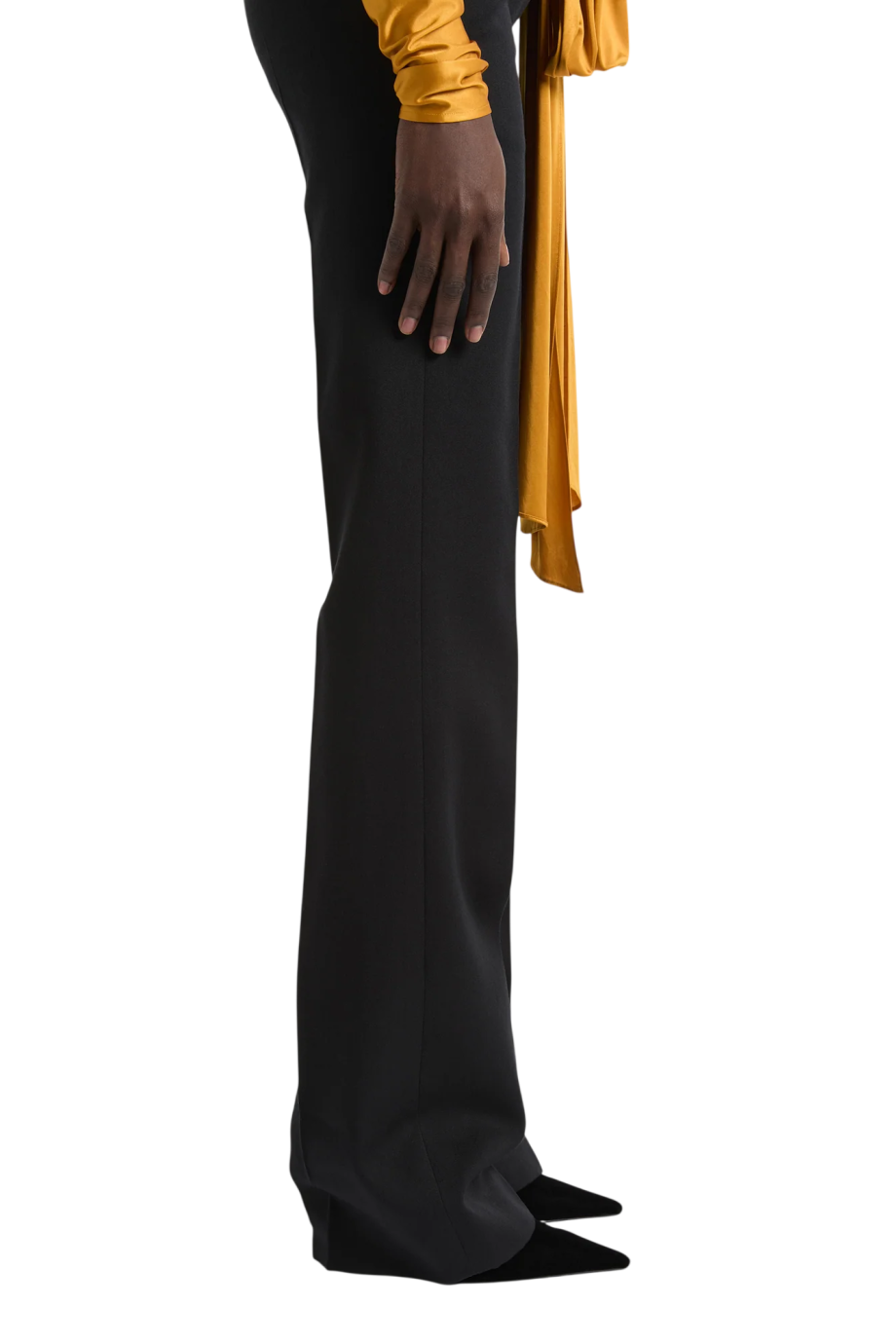 Grain de poudre wool pants in black