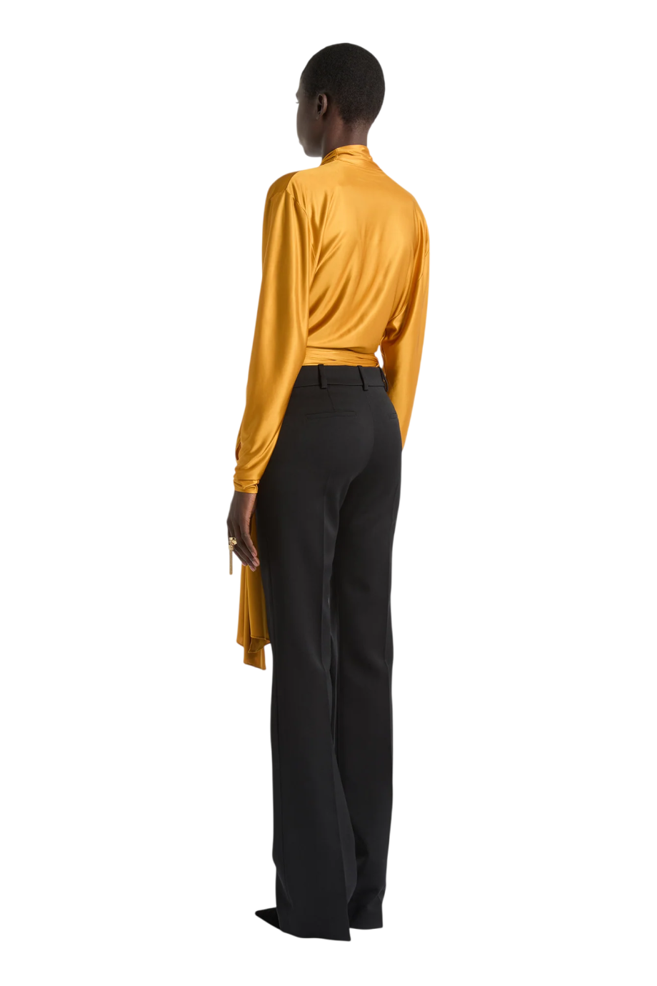 Grain de poudre wool pants in black