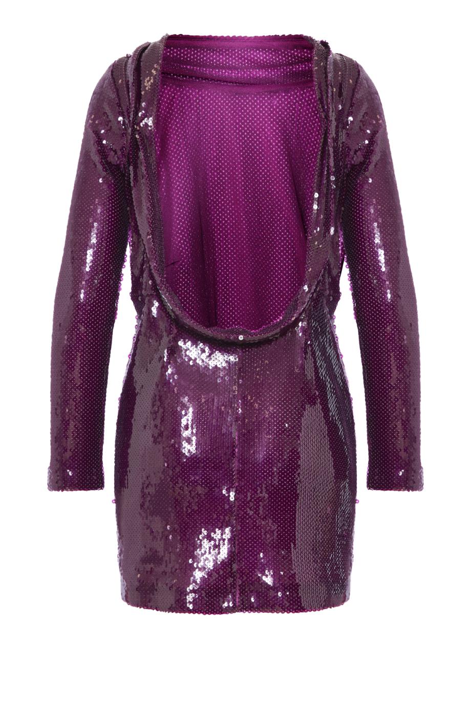 Bellen sequin mini dress in violet