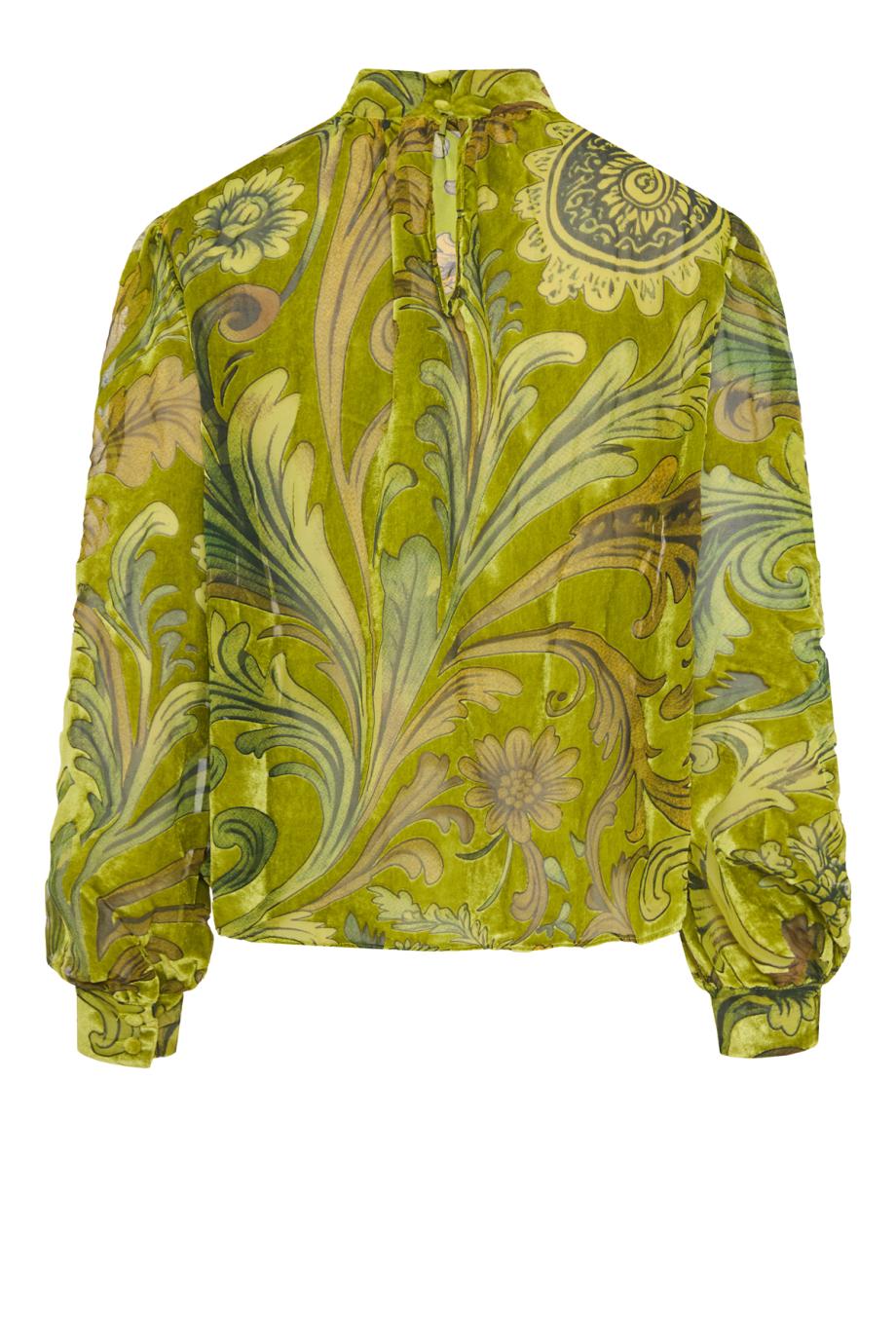 Aradea burnout velvet top in envy