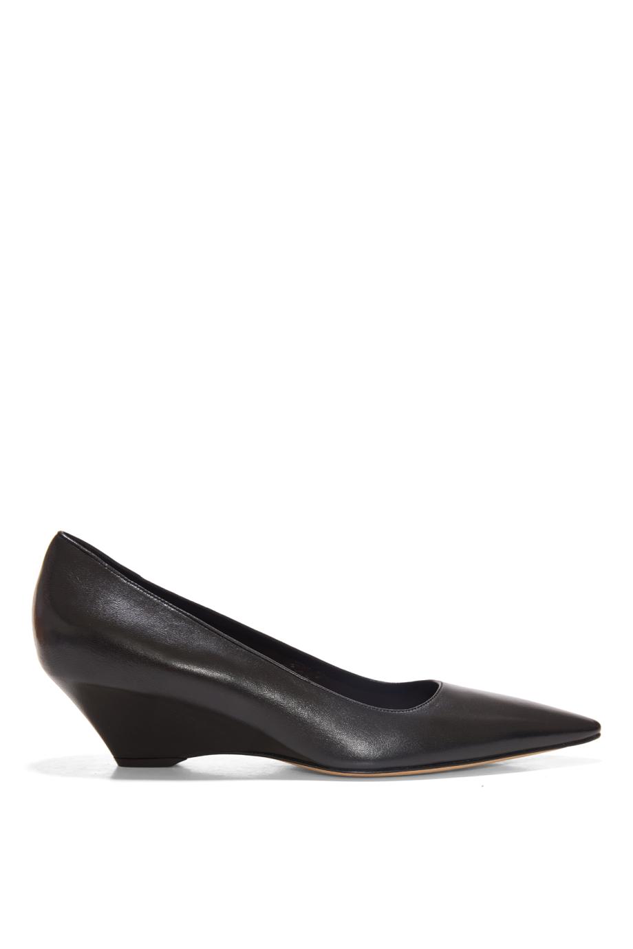 Liisa Wedge 20 leather pumps in black