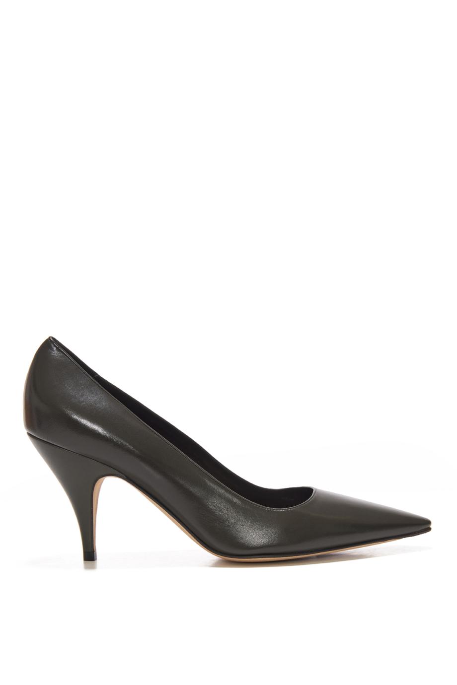 Liisa Three 85 leather pumps in deep forest