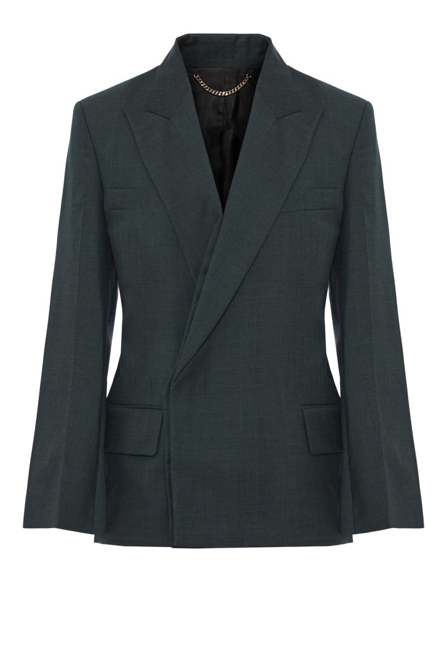 Olie wool jacket in marsh green
