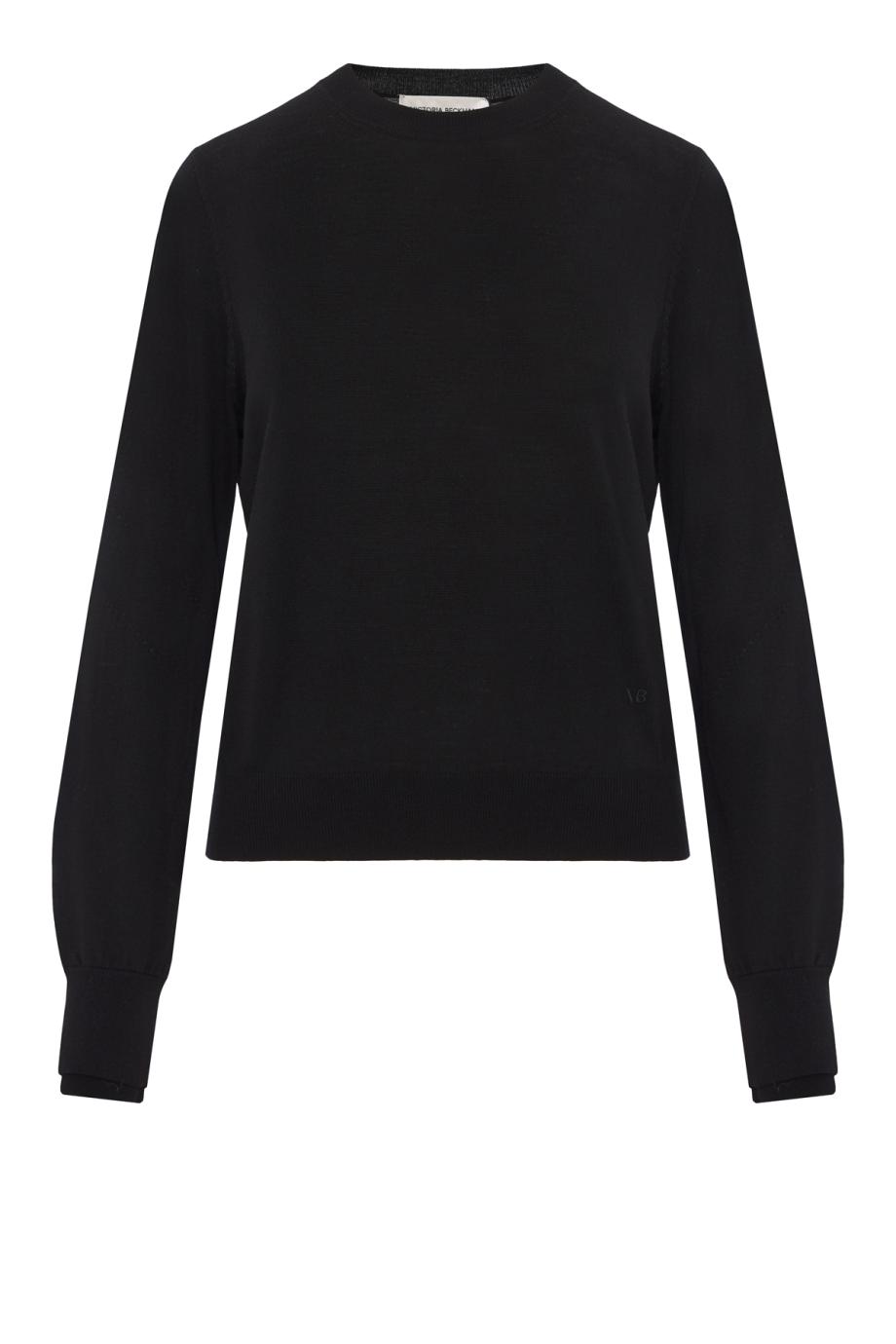 Austen merino wool-blend sweater in black