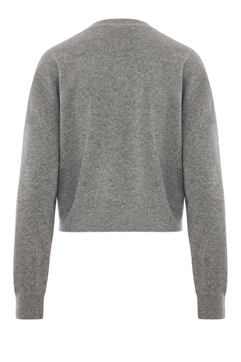 Luna wool-blend sweater in mid grey marl
