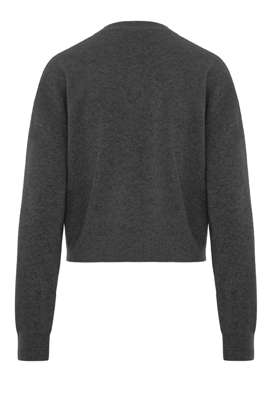 Luna wool-blend sweater in dark grey marl