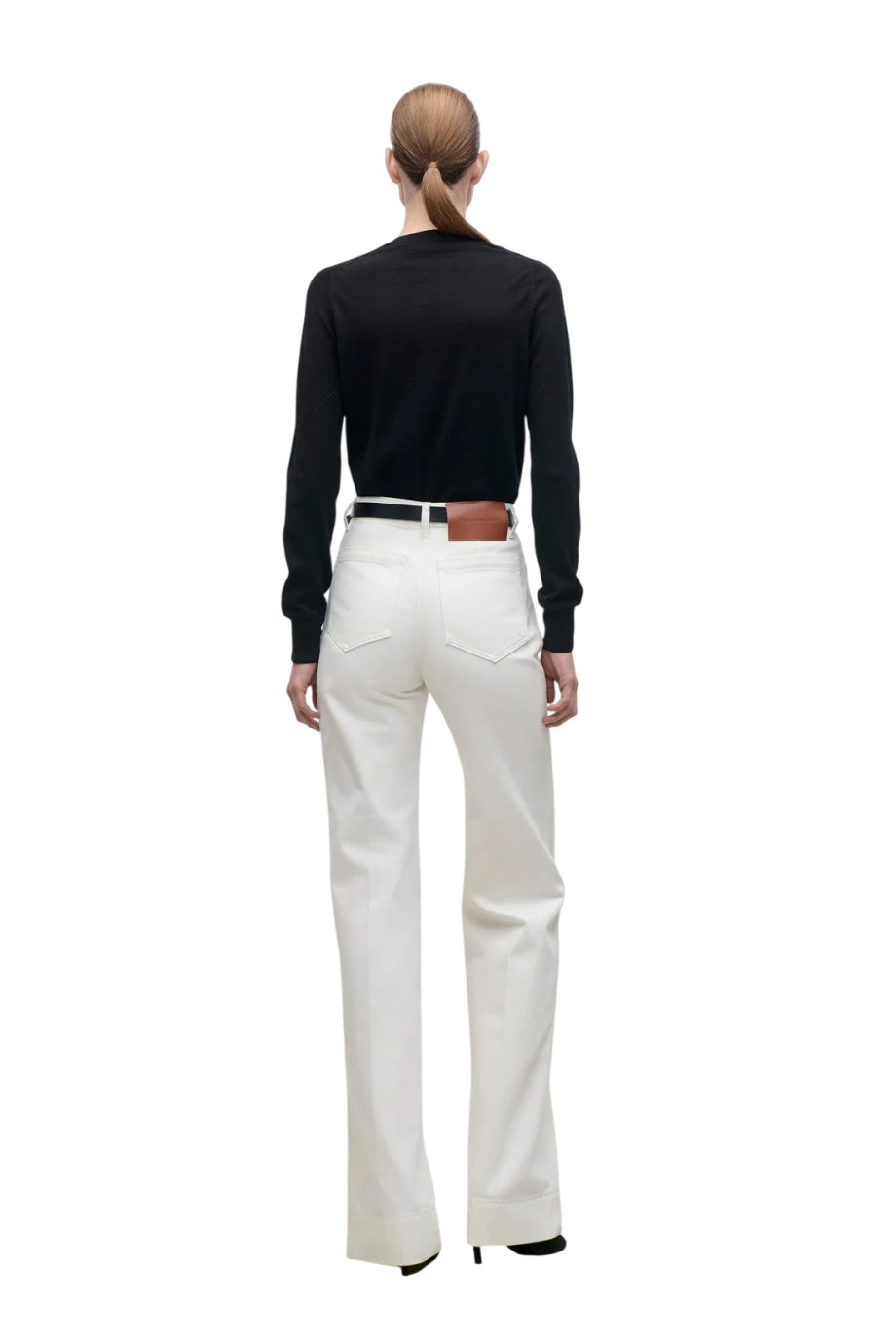 Austen merino wool-blend sweater in black