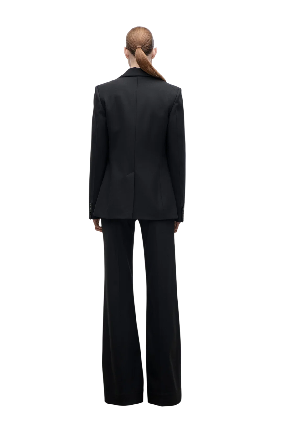 Katherine wool-blend blazer in black