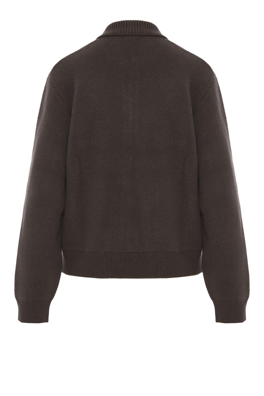 Aleya double-face cashmere cardigan in deep plum