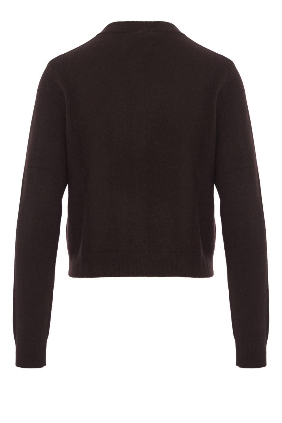 Wilona cashmere cardigan in dark oak