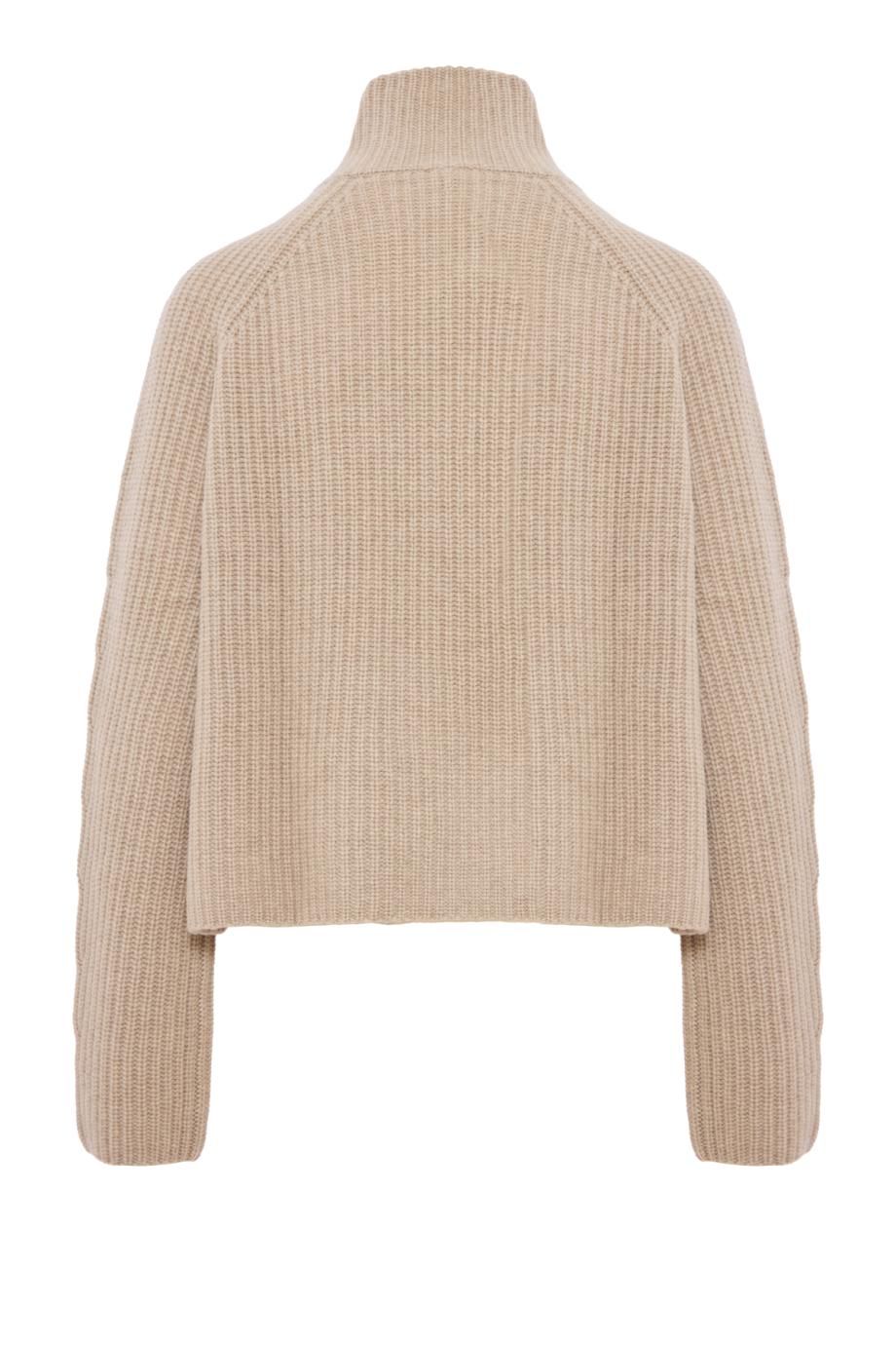Sadie ribbed cashmere cardigan in sand