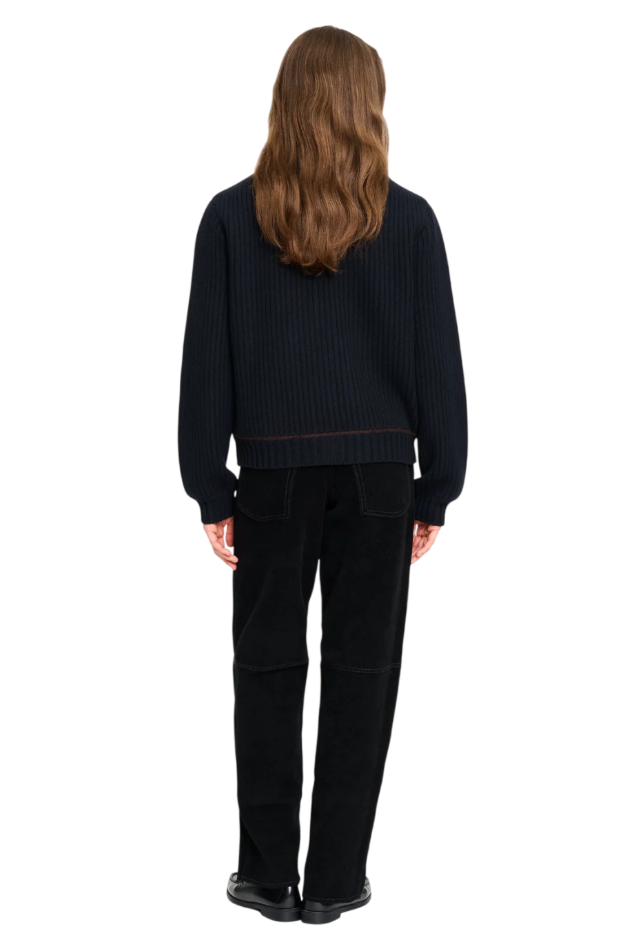 Shearling-effect cashmere and cotton jacket in vert