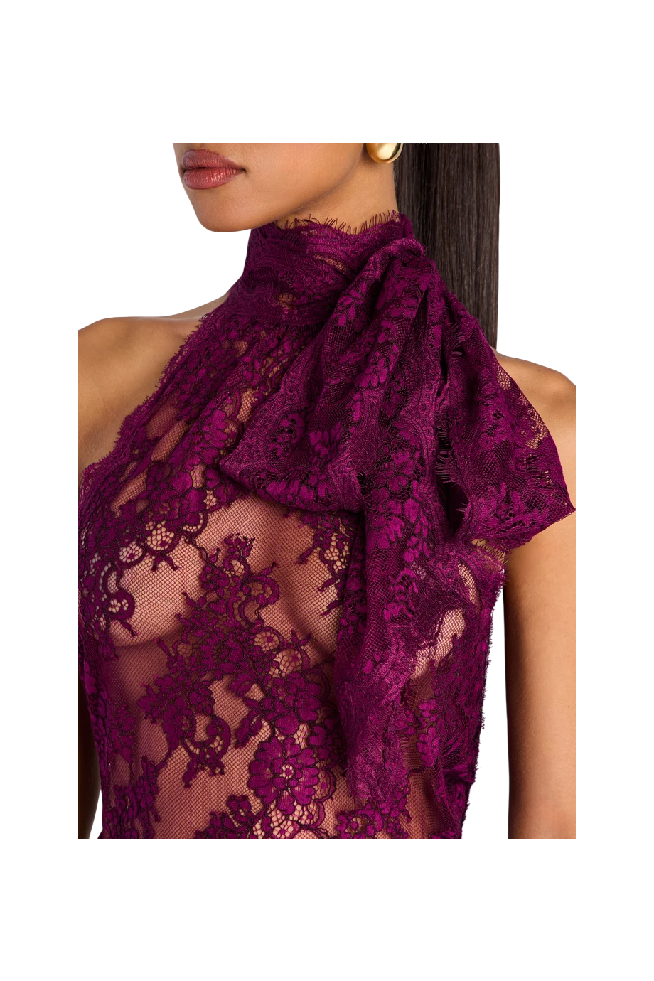 Sigma lace top in groseille