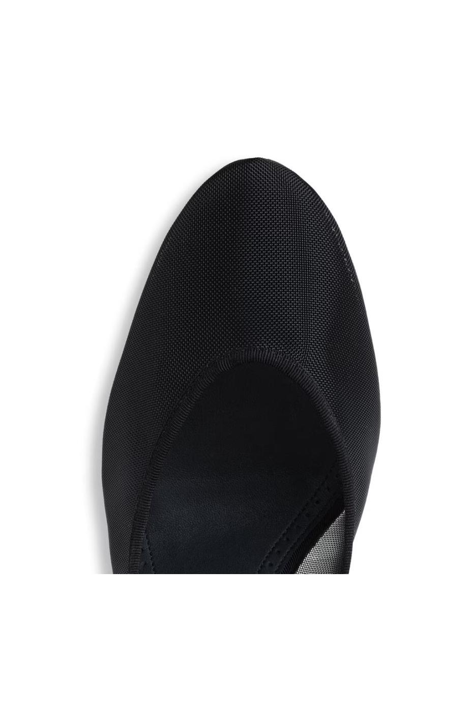 Strappy 100 mesh pumps in black