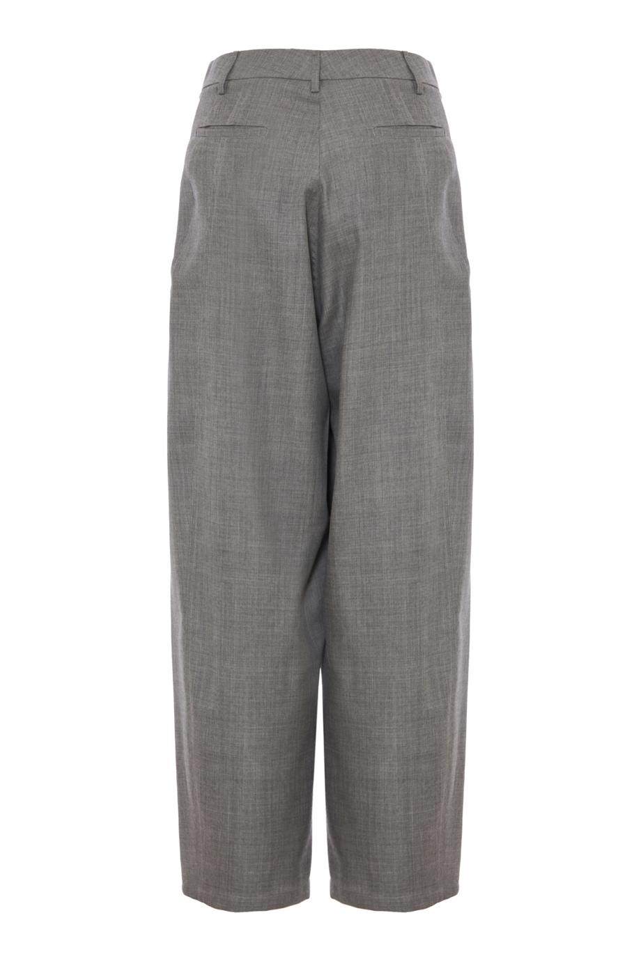 Phebe virgin wool wide-leg pants in grey
