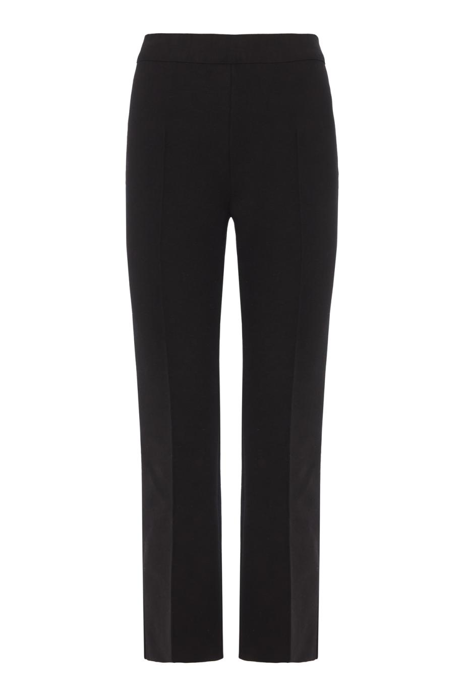 Kick cotton-blend pants in black