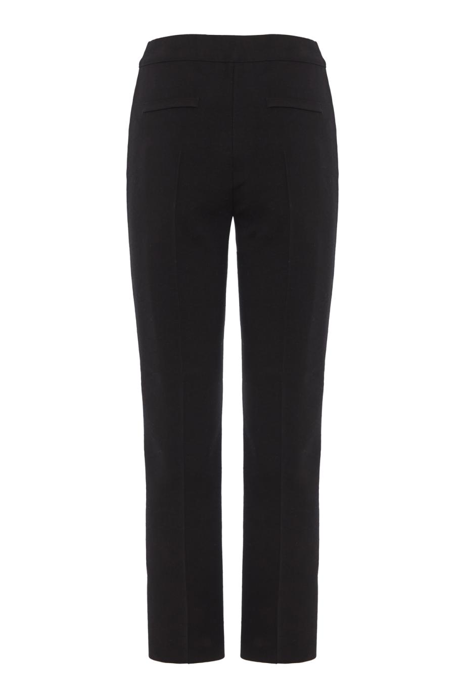 Kick cotton-blend pants in black