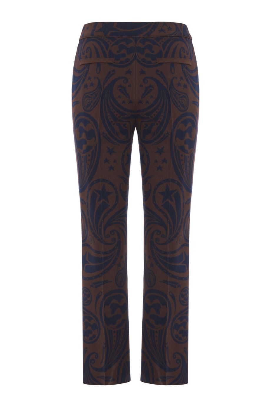 Kick jacquard cotton-blend pants in chocolate
