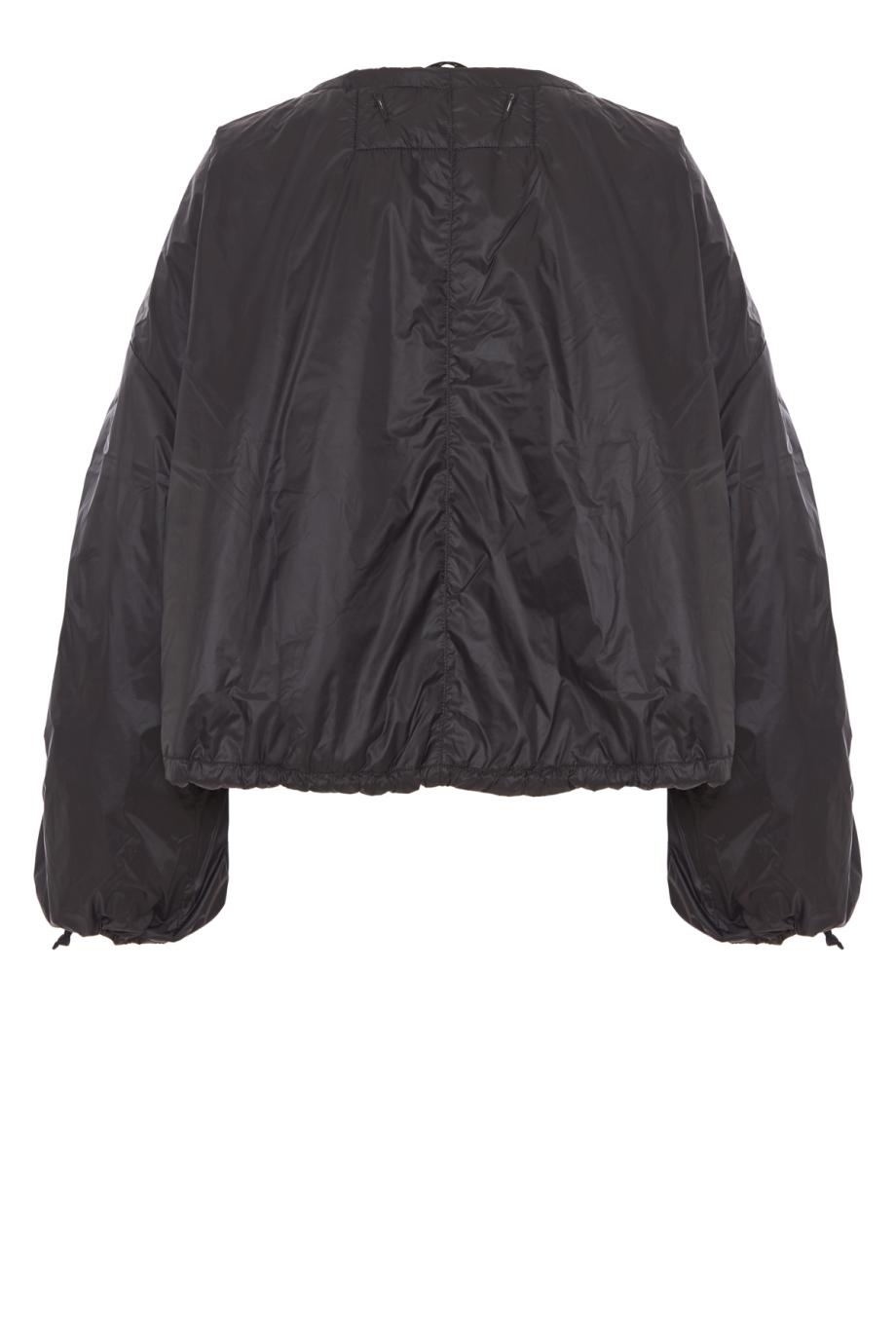 Parachute reversible quilted bomber jacket in black