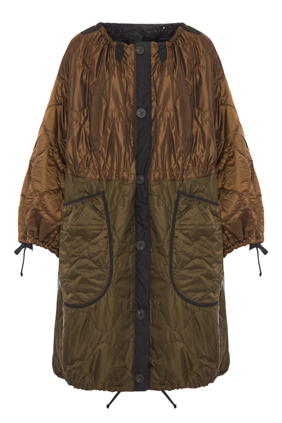 Parachute reversible quilted parka in black