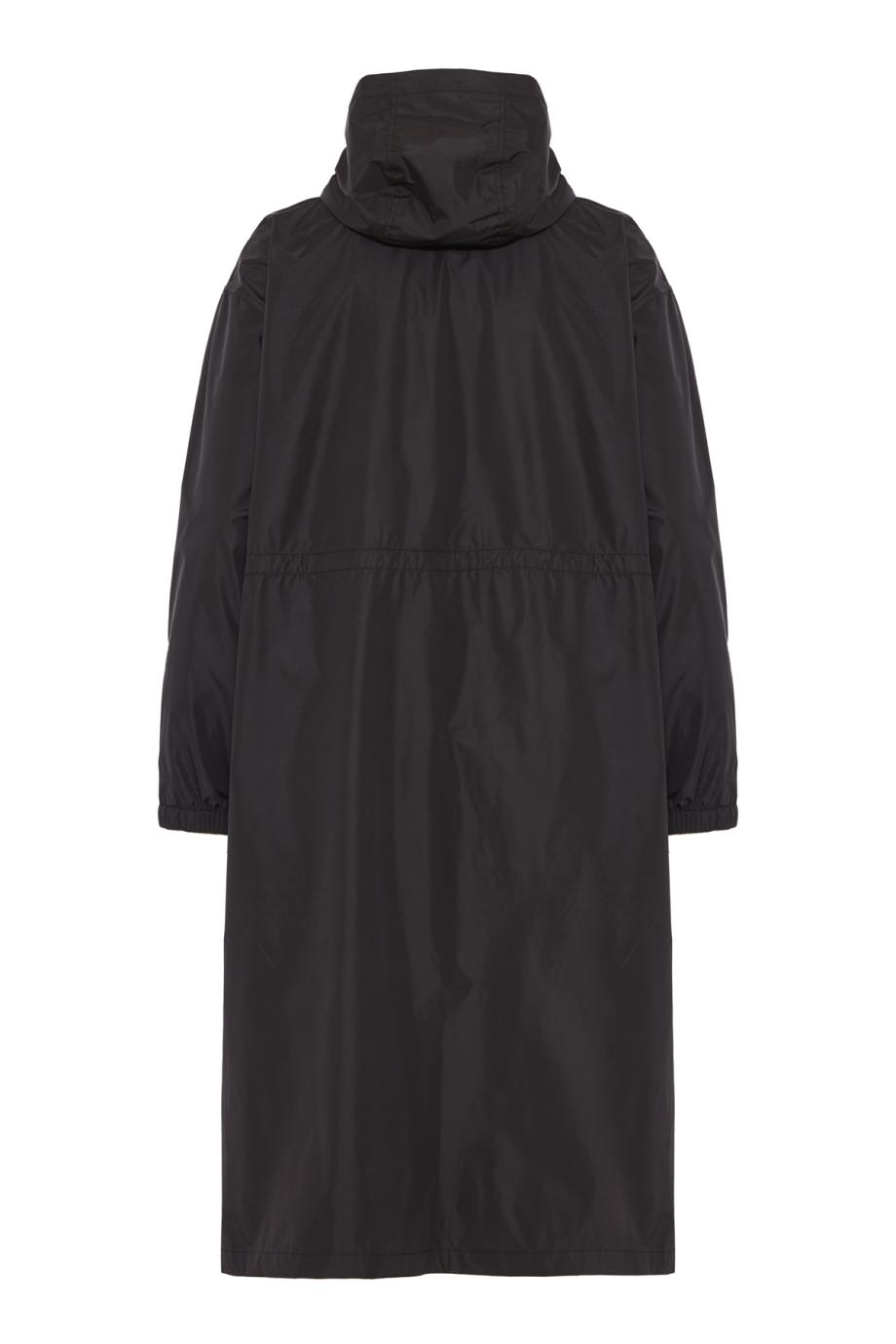 Rosalia hooded raincoat in black