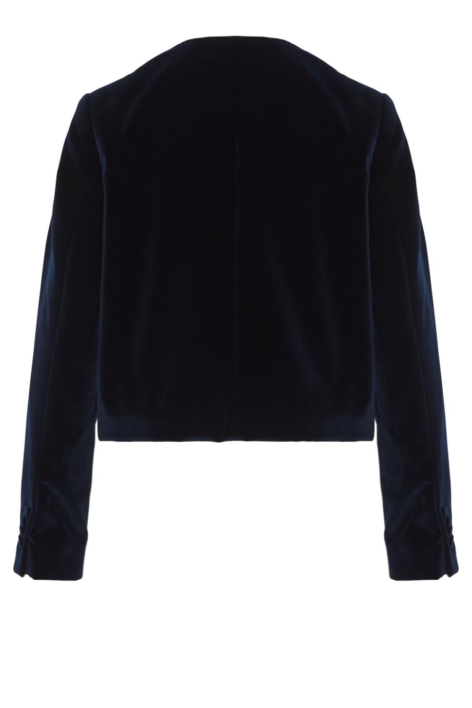 Vanni cotton velvet jacket in dark navy