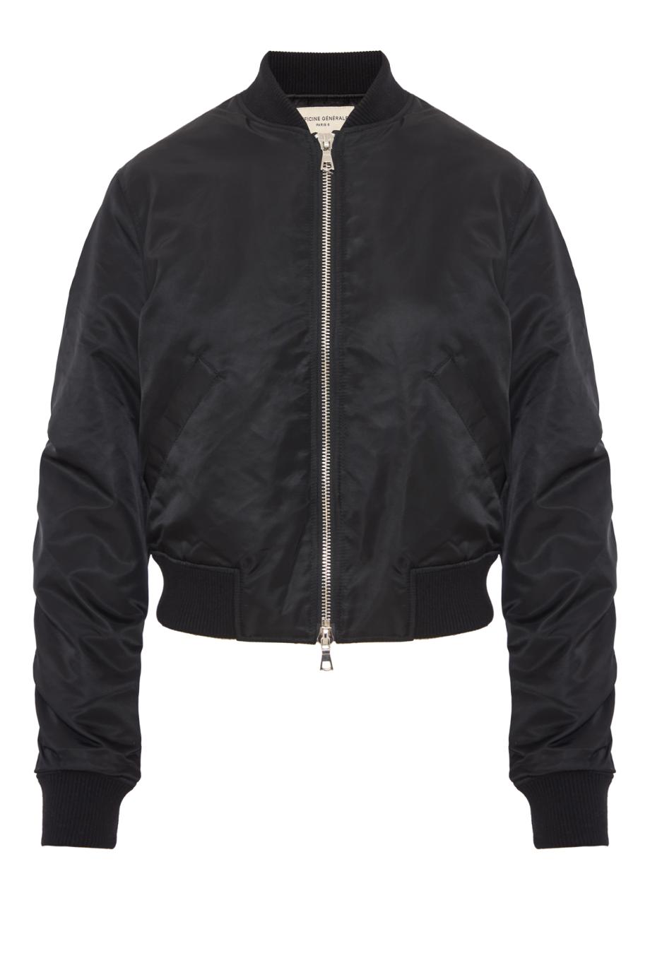 Nanni padded bomber jacket in black