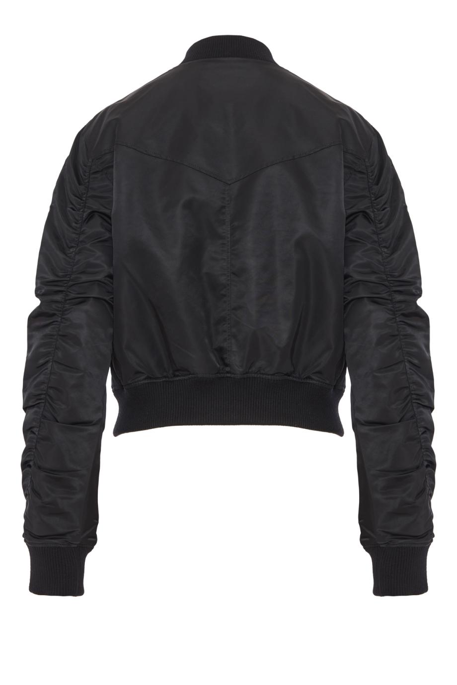Nanni padded bomber jacket in black