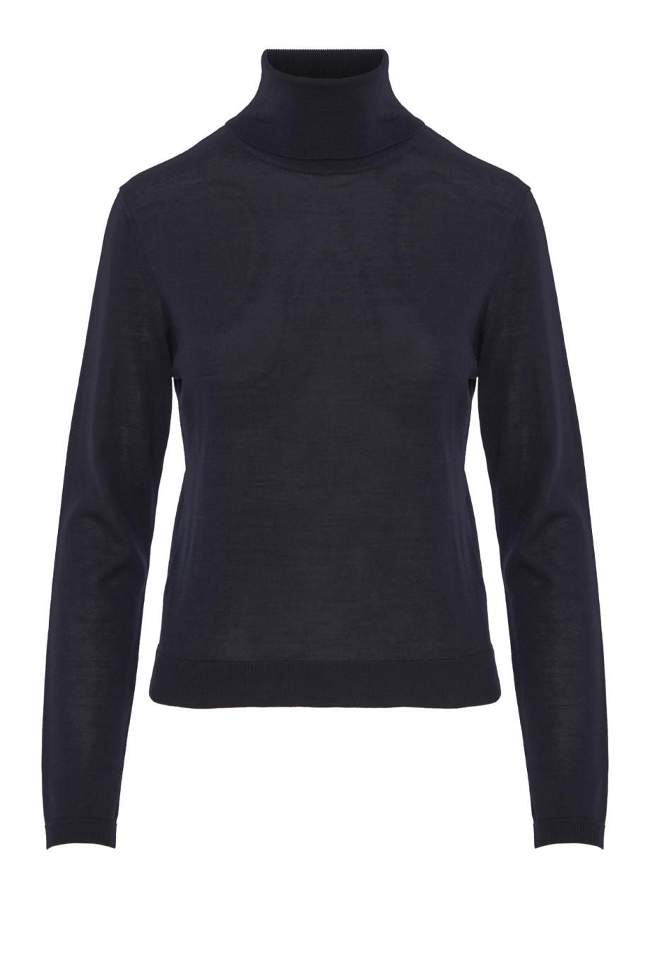 Meli merino wool and silk sweater in navy ink