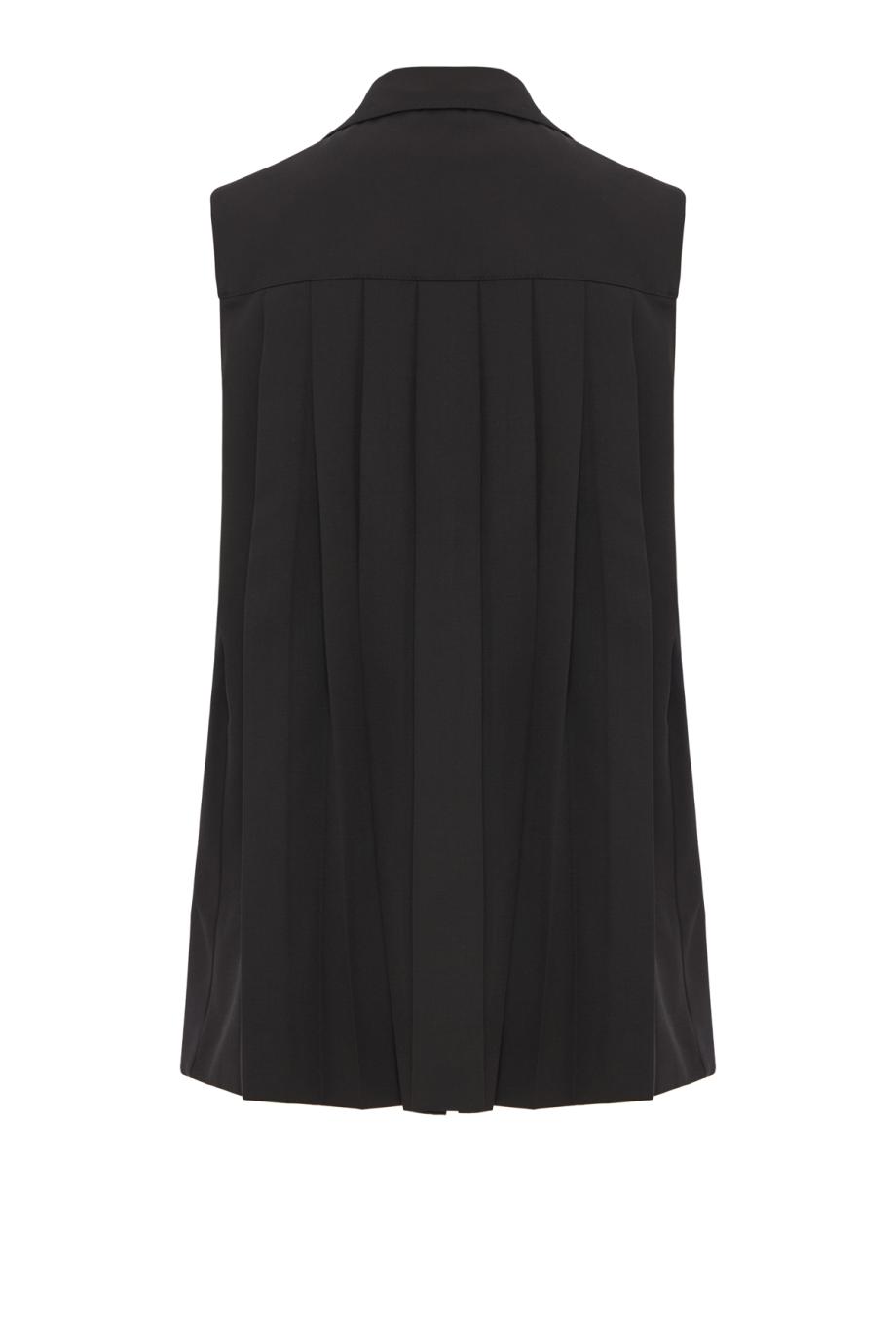 Thanais wool waistcoat in black
