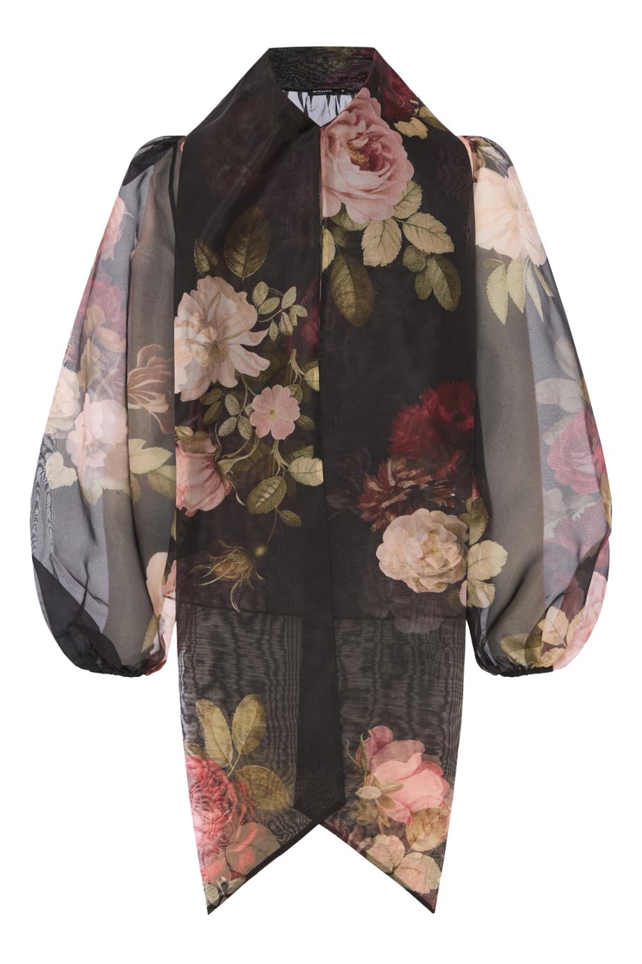 Peregrine silk blouse in black