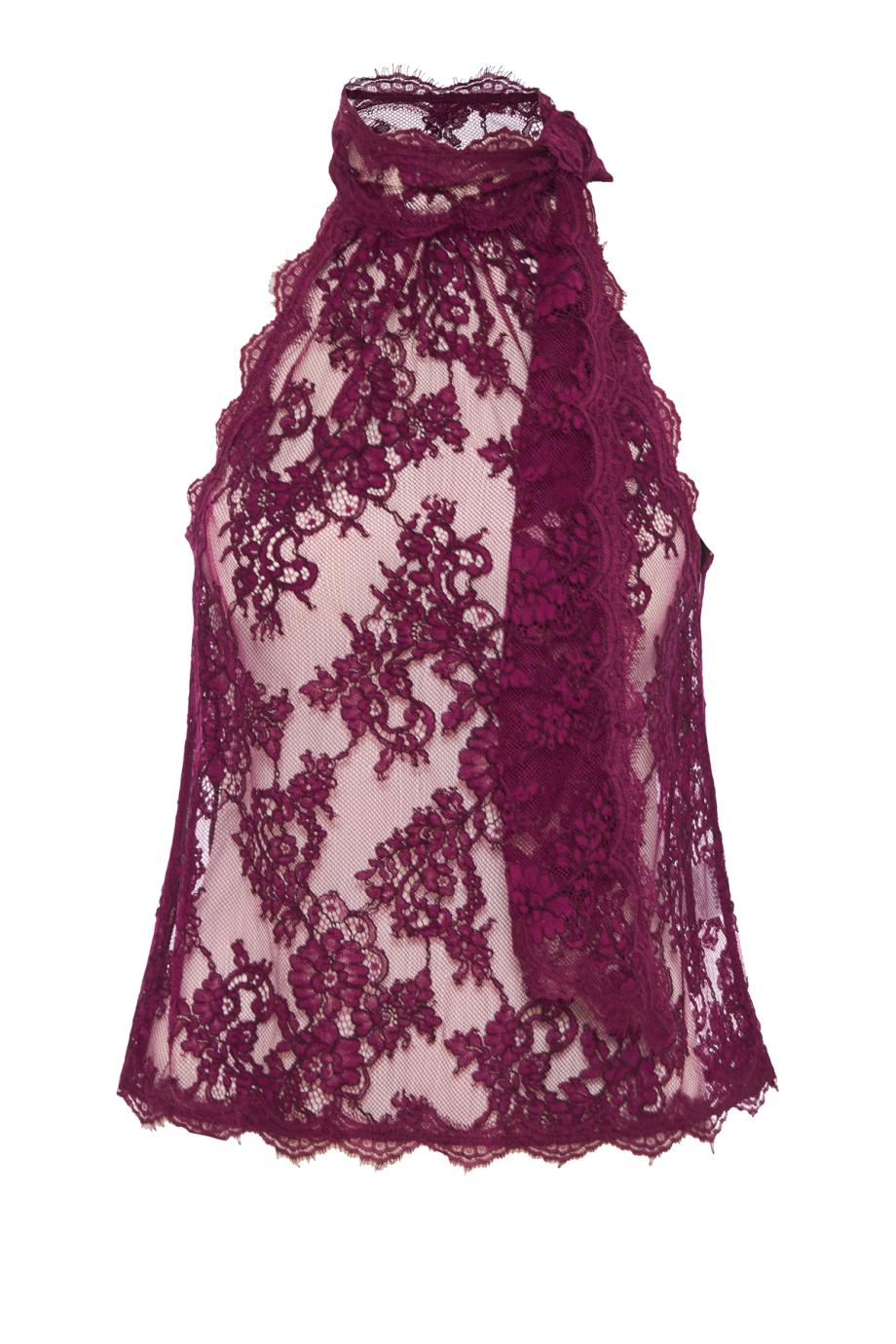Sigma lace top in groseille