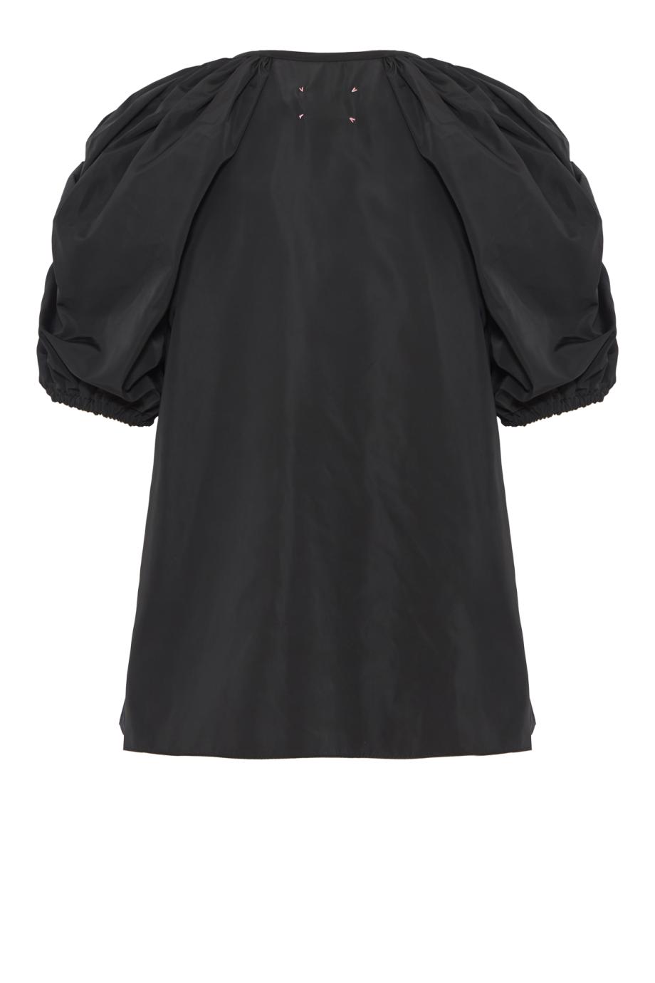 Harpa crepe top in black