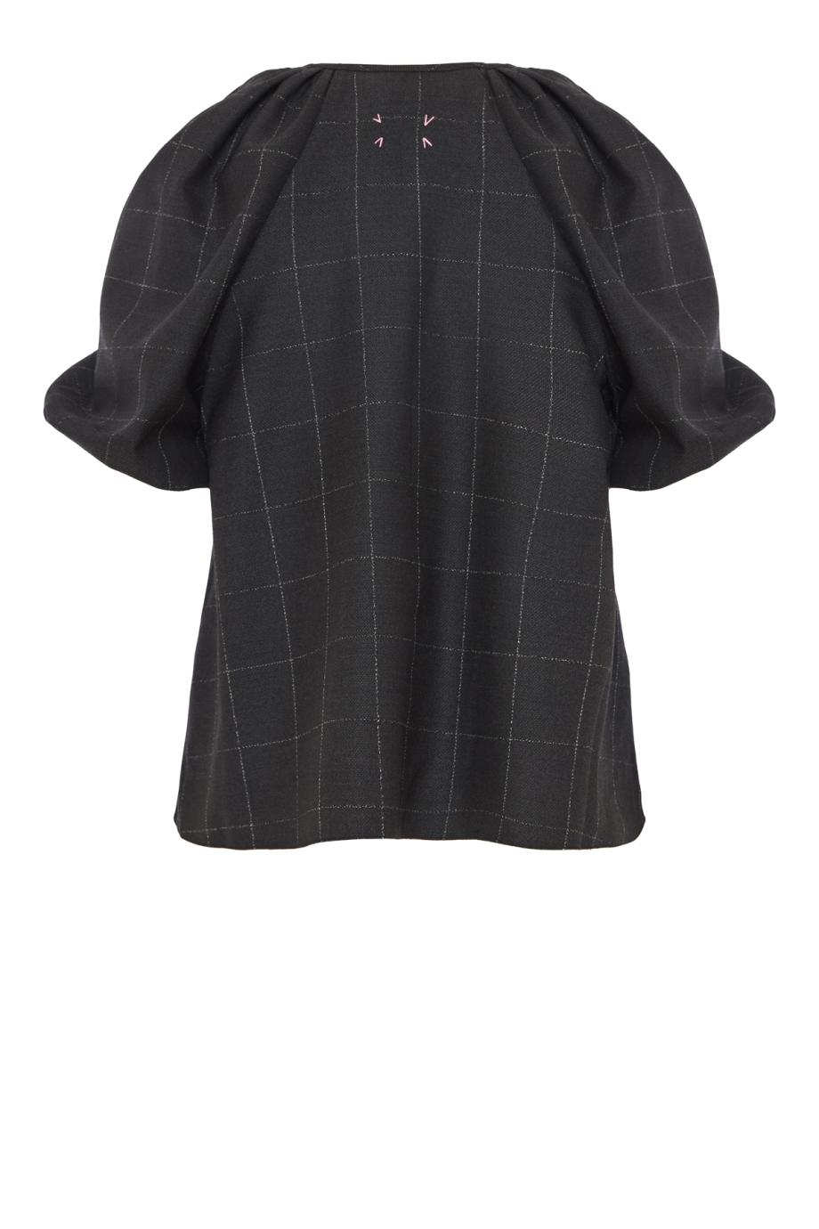 Harpa wool top in charcoal