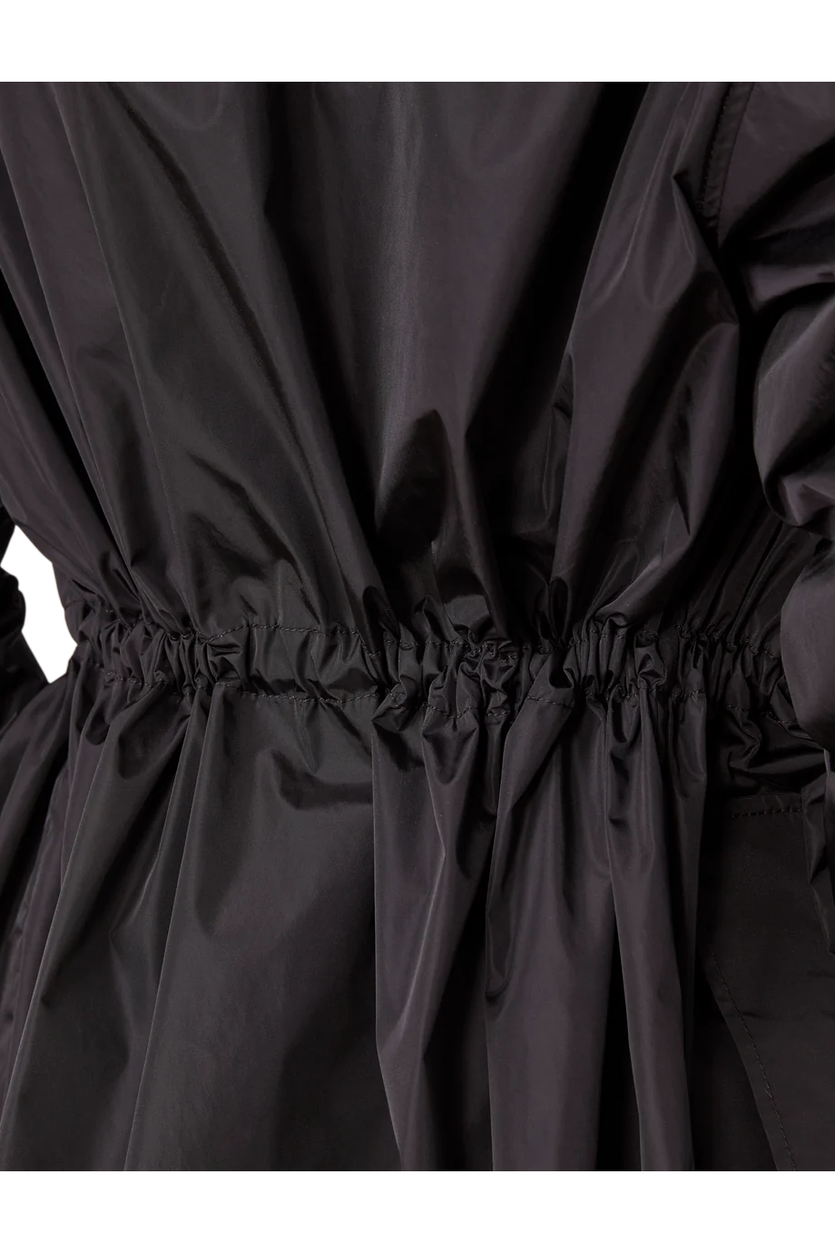 Rosalia hooded raincoat in black