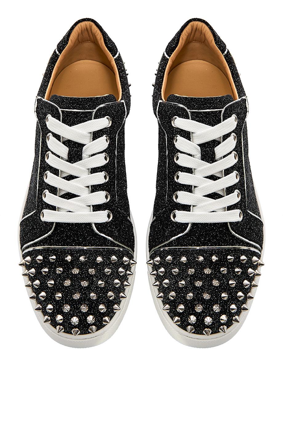 Vieira 2 glittered leather sneakers 
