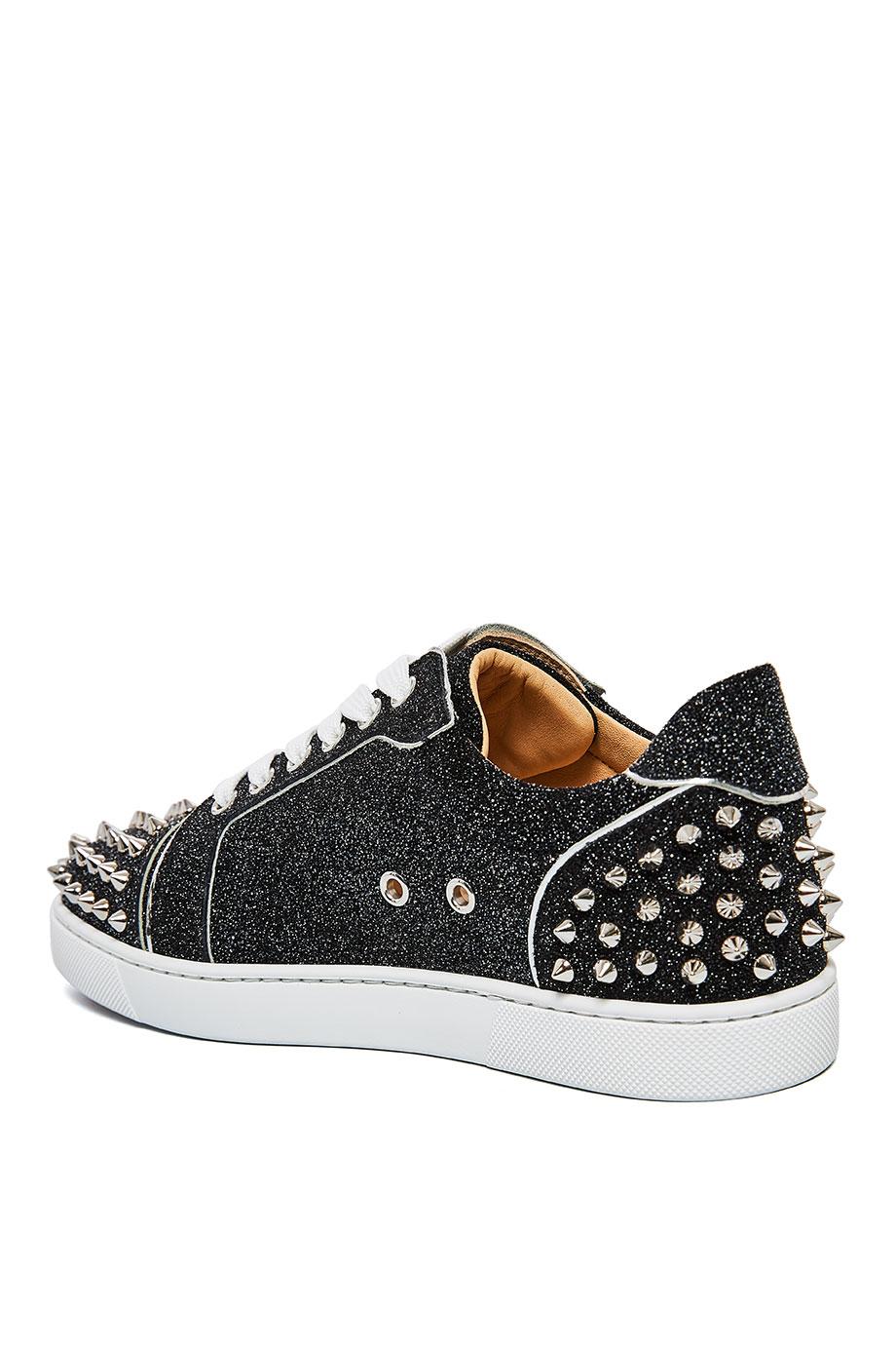 Vieira 2 glittered leather sneakers 