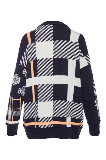 Intarsia cashmere sweater