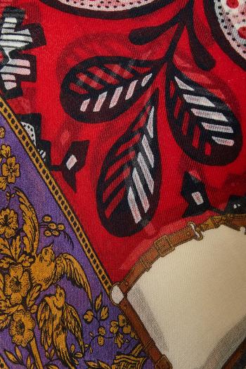 Printed wool shawl