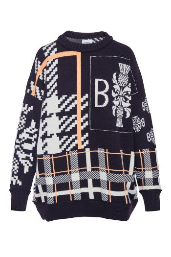 Intarsia cashmere sweater