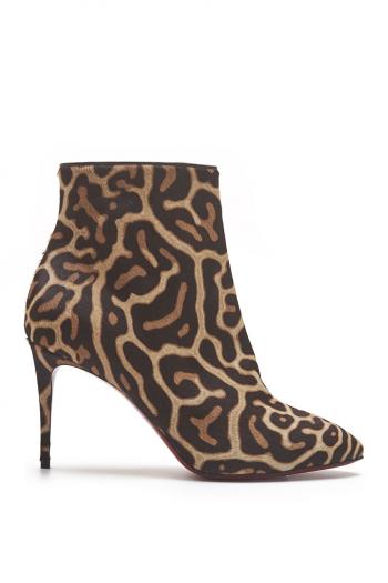 Eloise leopard-print calf-hair ankle boots