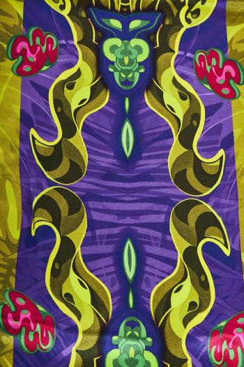 Fringed silk scarf