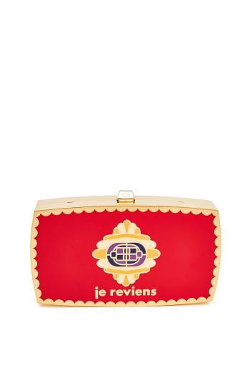 Nirvana gold-tone and enamel clutch