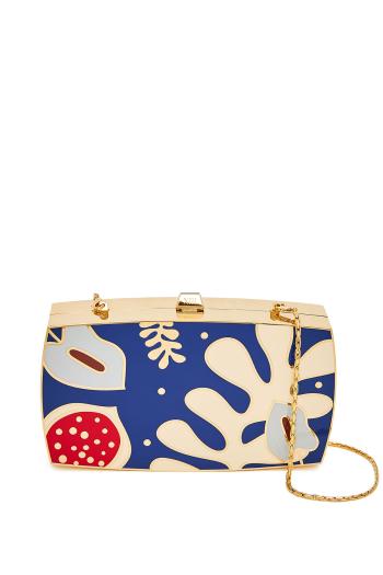 Sea Inside gold-tone and enamel clutch