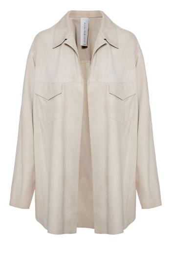 Oversized suede jacket 