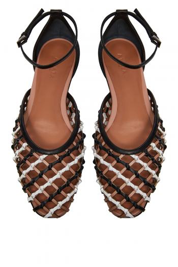 Braided leather flats 